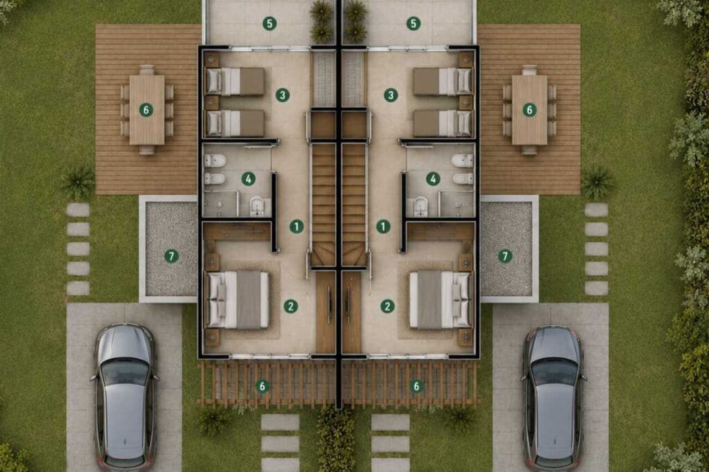Planta alta Duplex 2D