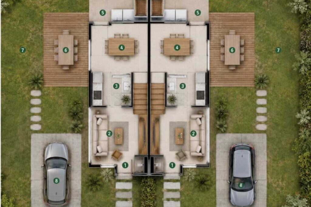 Planta baja Duplex 2D